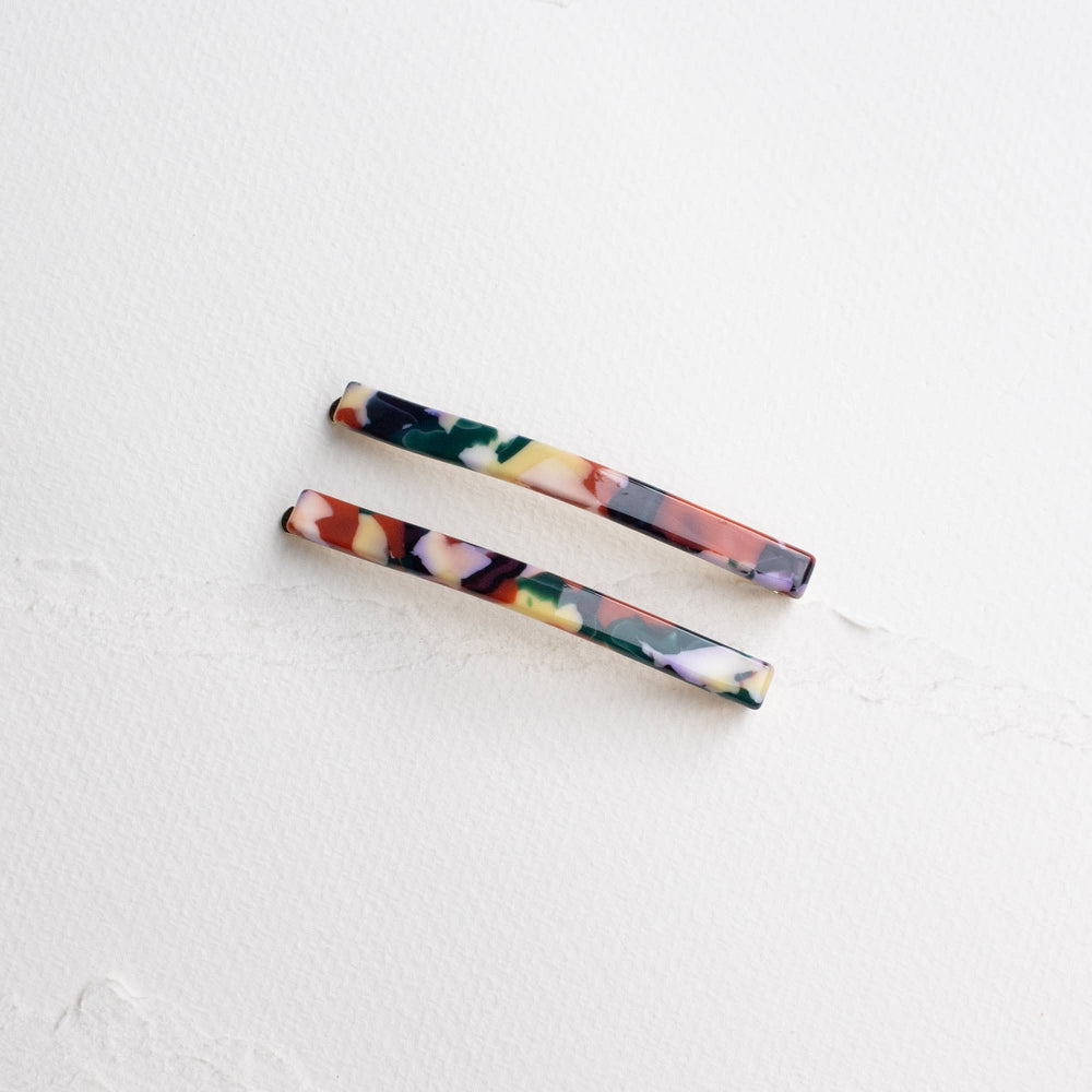 Eco Simple Hair Bobby Pin Set: Amber Mix