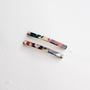 Eco Simple Hair Bobby Pin Set: Amber Mix