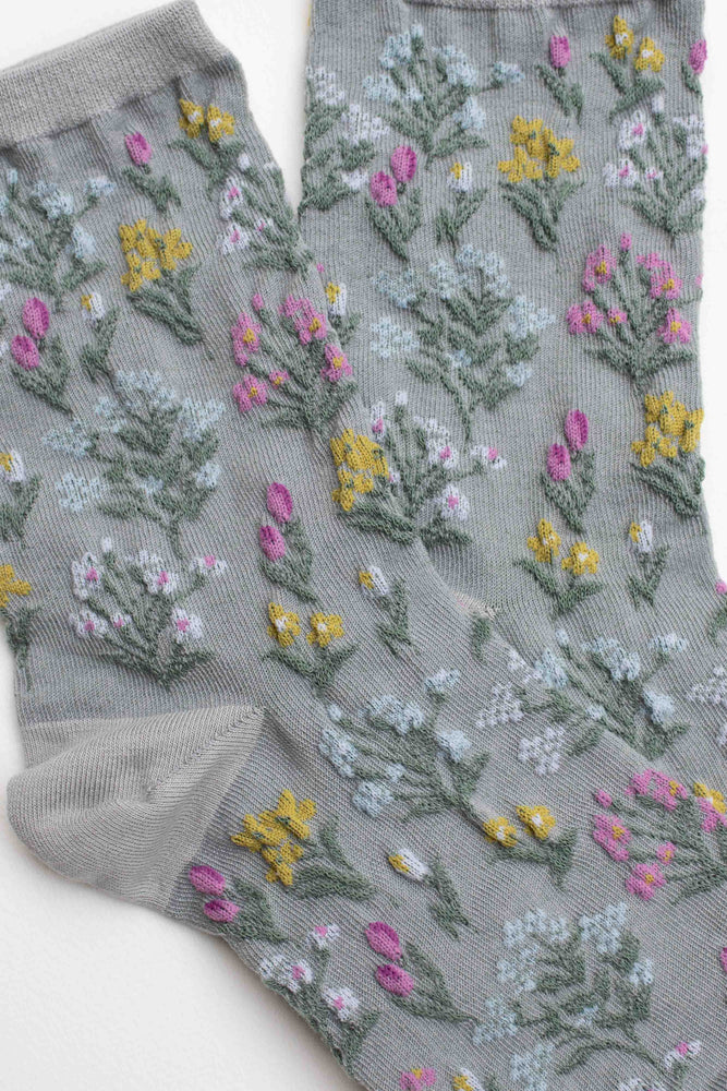 Midnight Wildflower Socks