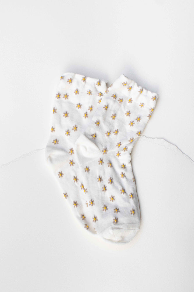 Daisy Meadow Cotton Blend Socks