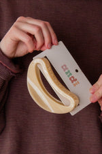 XL Cut-Out Jelly Claw Clips: Cream