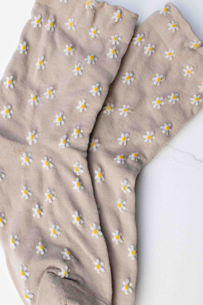 Daisy Meadow Cotton Blend Socks
