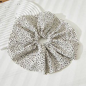 Little Polka Dotted Hair Scrunchie: ONE SIZE / BLK