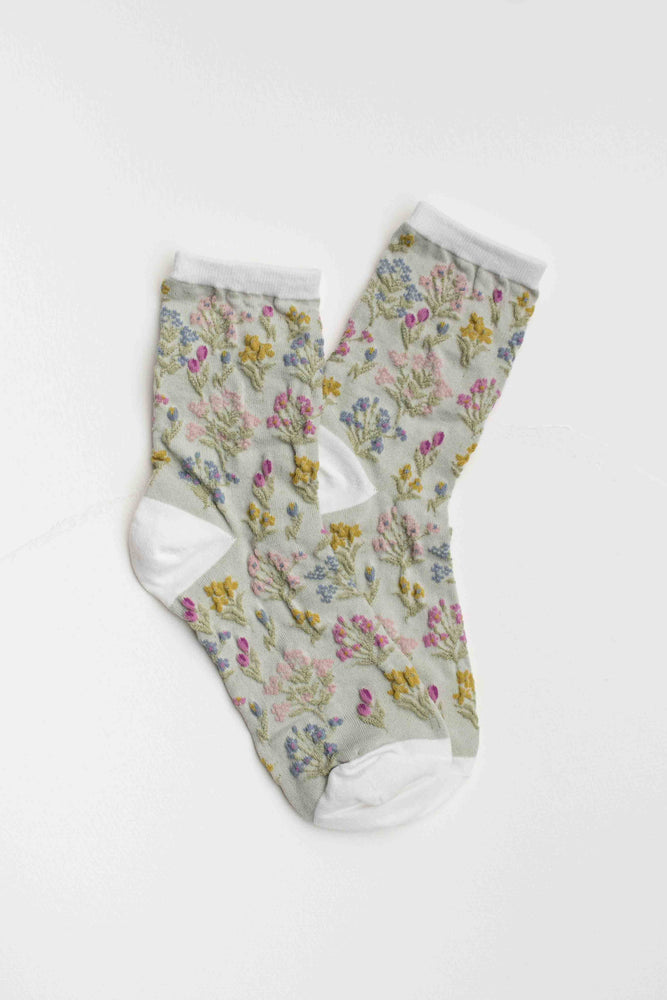Midnight Wildflower Socks