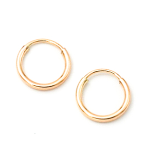 Petite Hoops (Gold Colored 12mm)