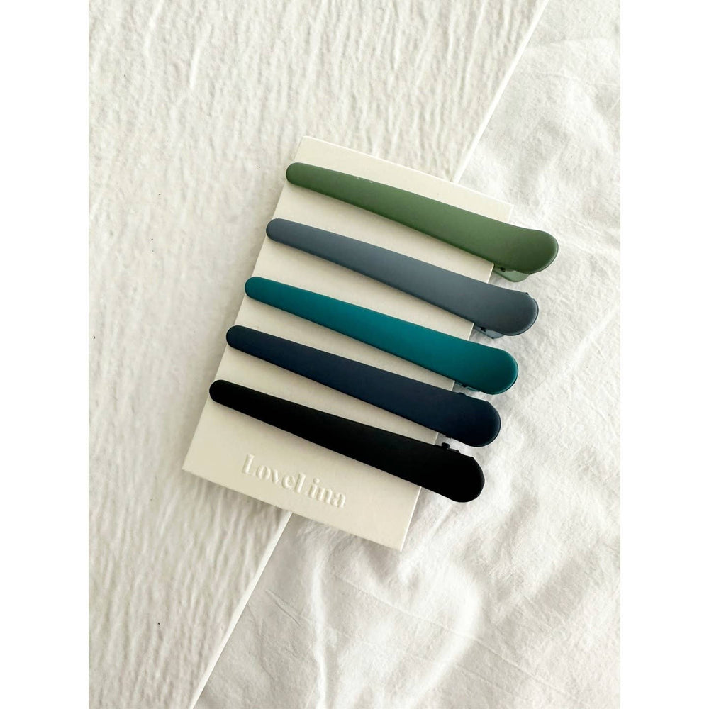 Matte Alligator Styled Hair Claw - DIFO: TEAL / ONE SIZE